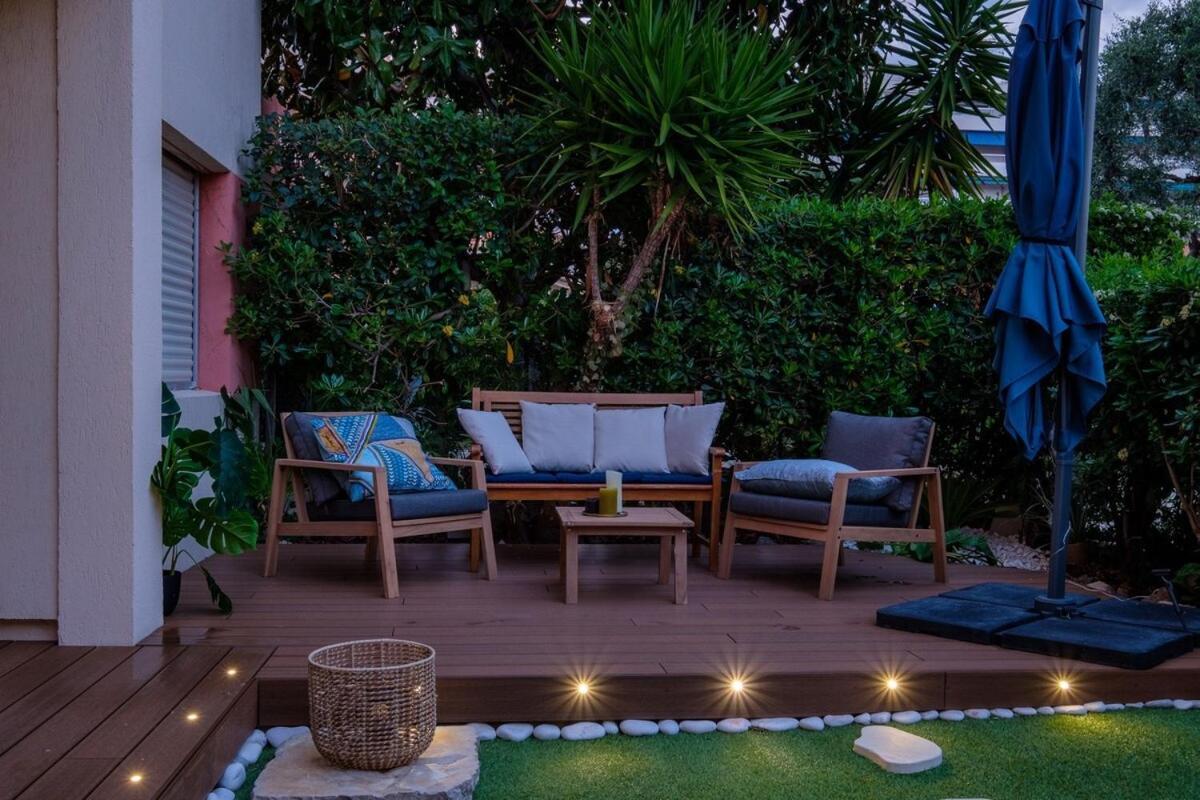 Le Riviera ~ Jardin ~ Parking ~ Climatisation Leilighet Cagnes-sur-Mer Eksteriør bilde